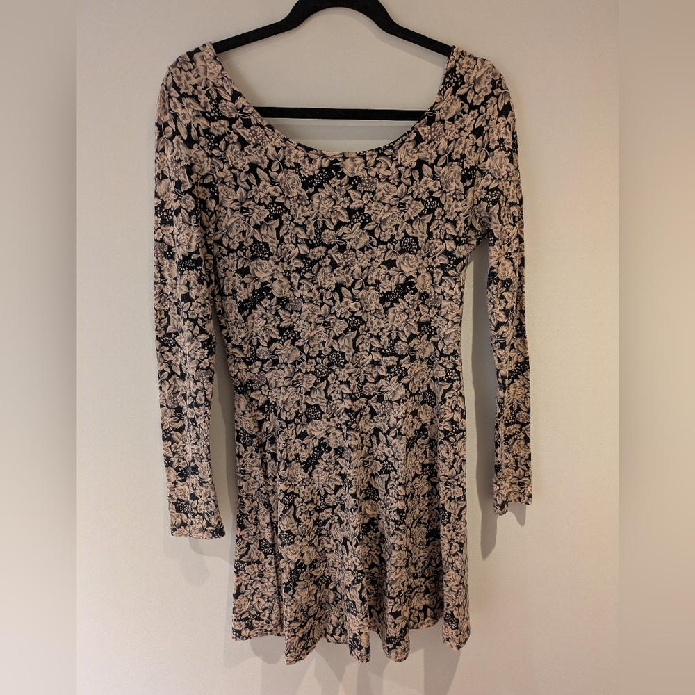 Floral Low-Back Mini Dress